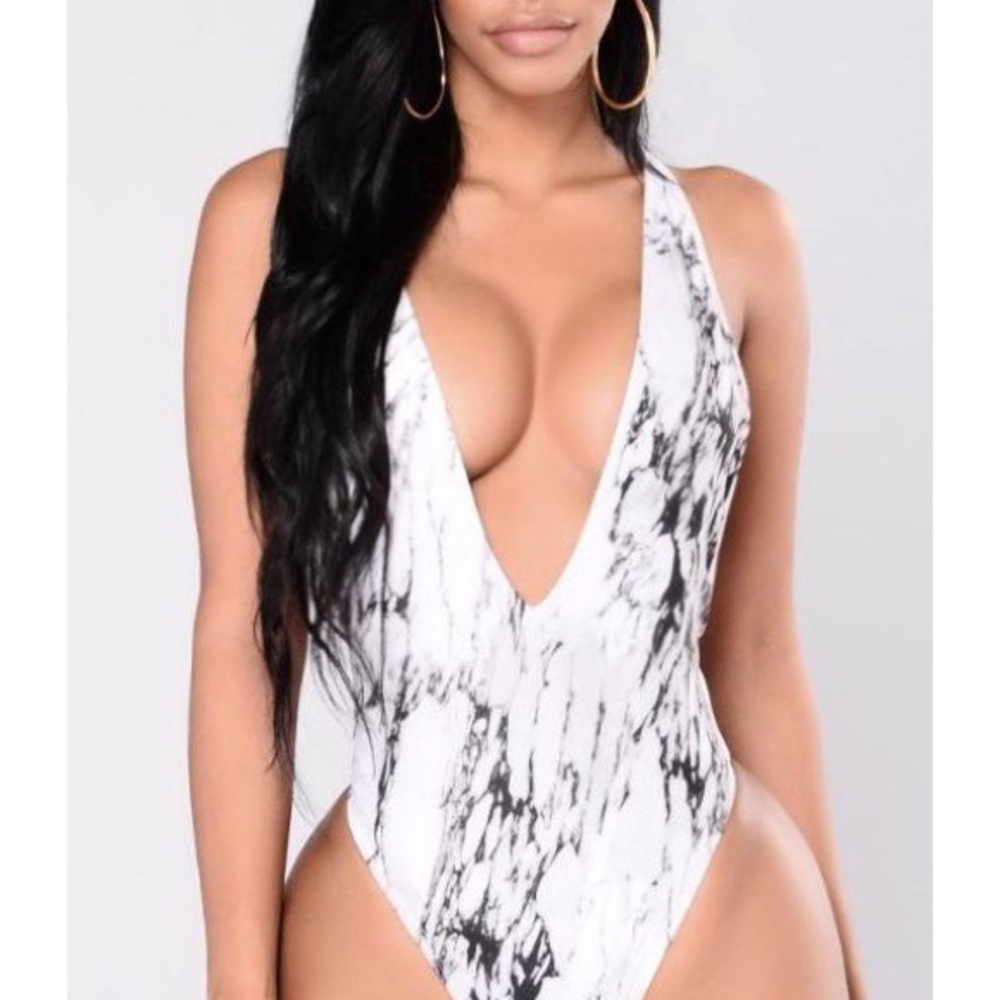 Marble One Piece Swimsuit